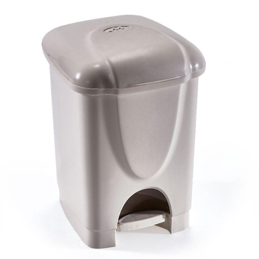 Pattumiera a pedale binny 31x28x41 16 lt fango