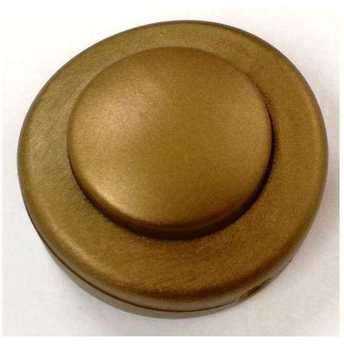 Interruttore a pedale tondo oro