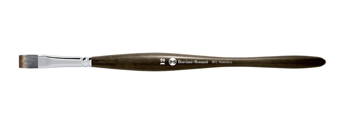 Pennello sintetico per arte piatto n. 18