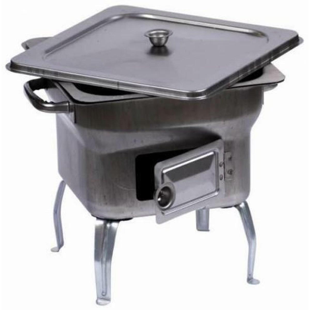 Fornacella scatolata economica pic nic in lamiera cm.25x25