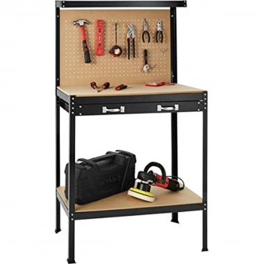 Banco da lavoro c/pannello cm.121x61x93x150h