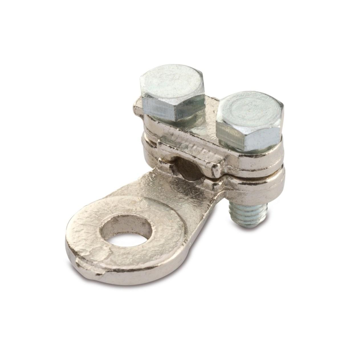 Capicorda con bullone per treccia nuda messa  a terra