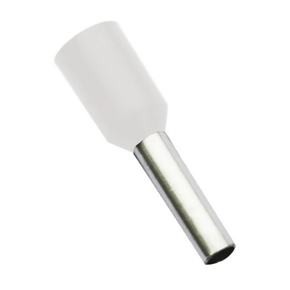 Capicorda a puntale dim. 5 cavo 2,5 bianco