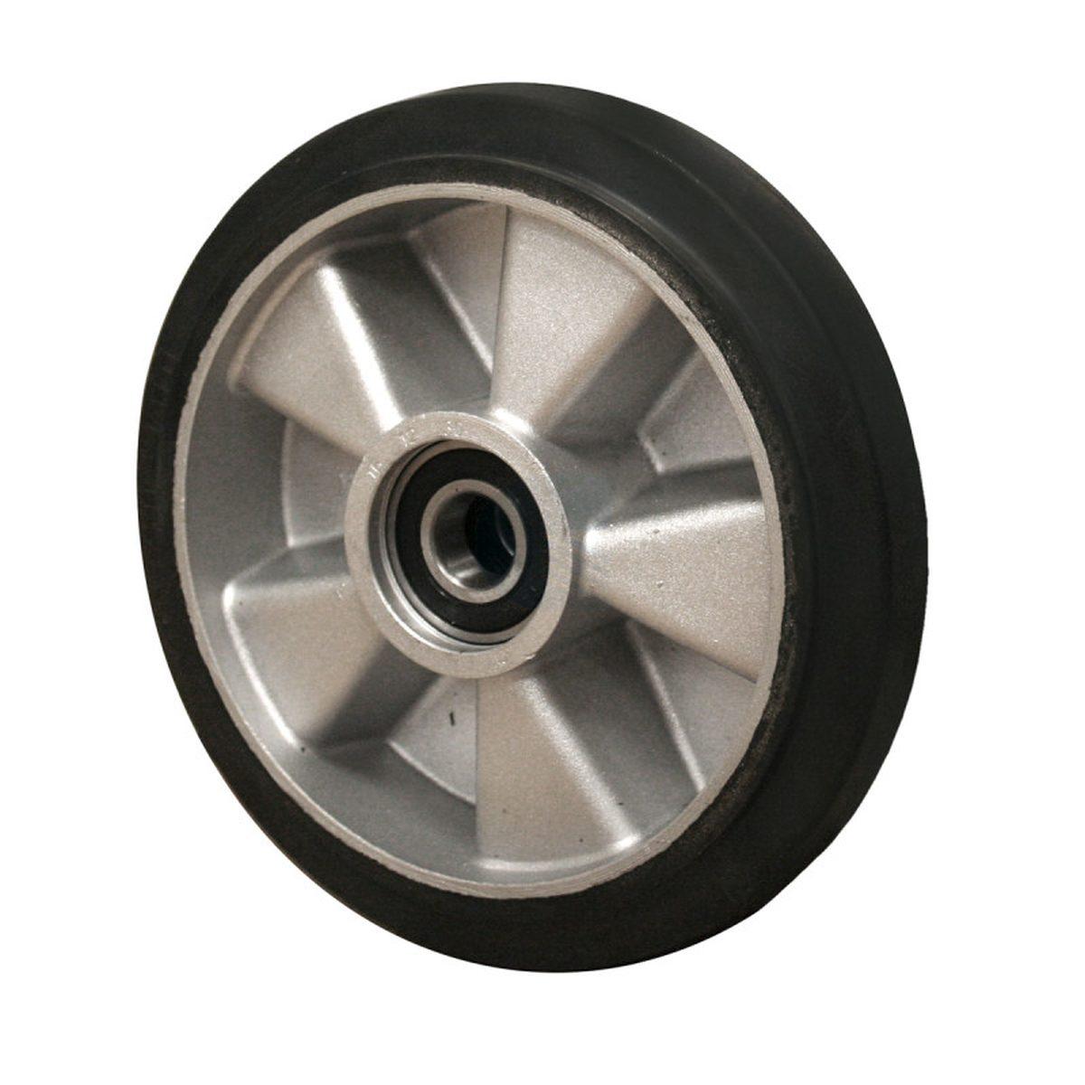 Ruota 180x50 gomma nera per carrelli