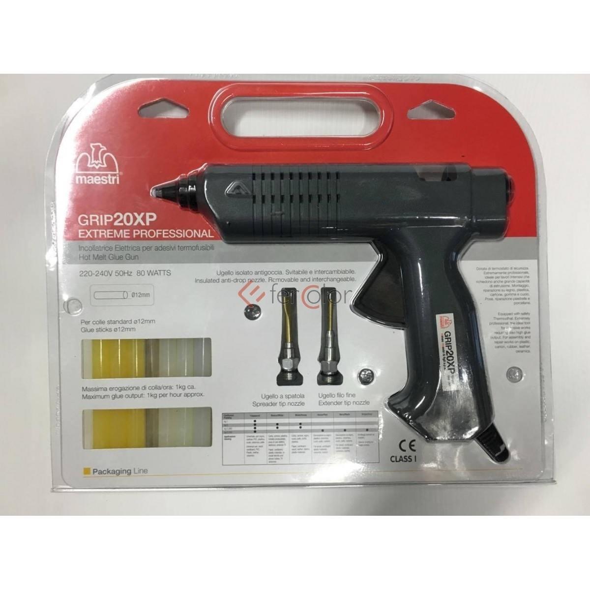 Pistola per colla a caldo roma art.grip20xp