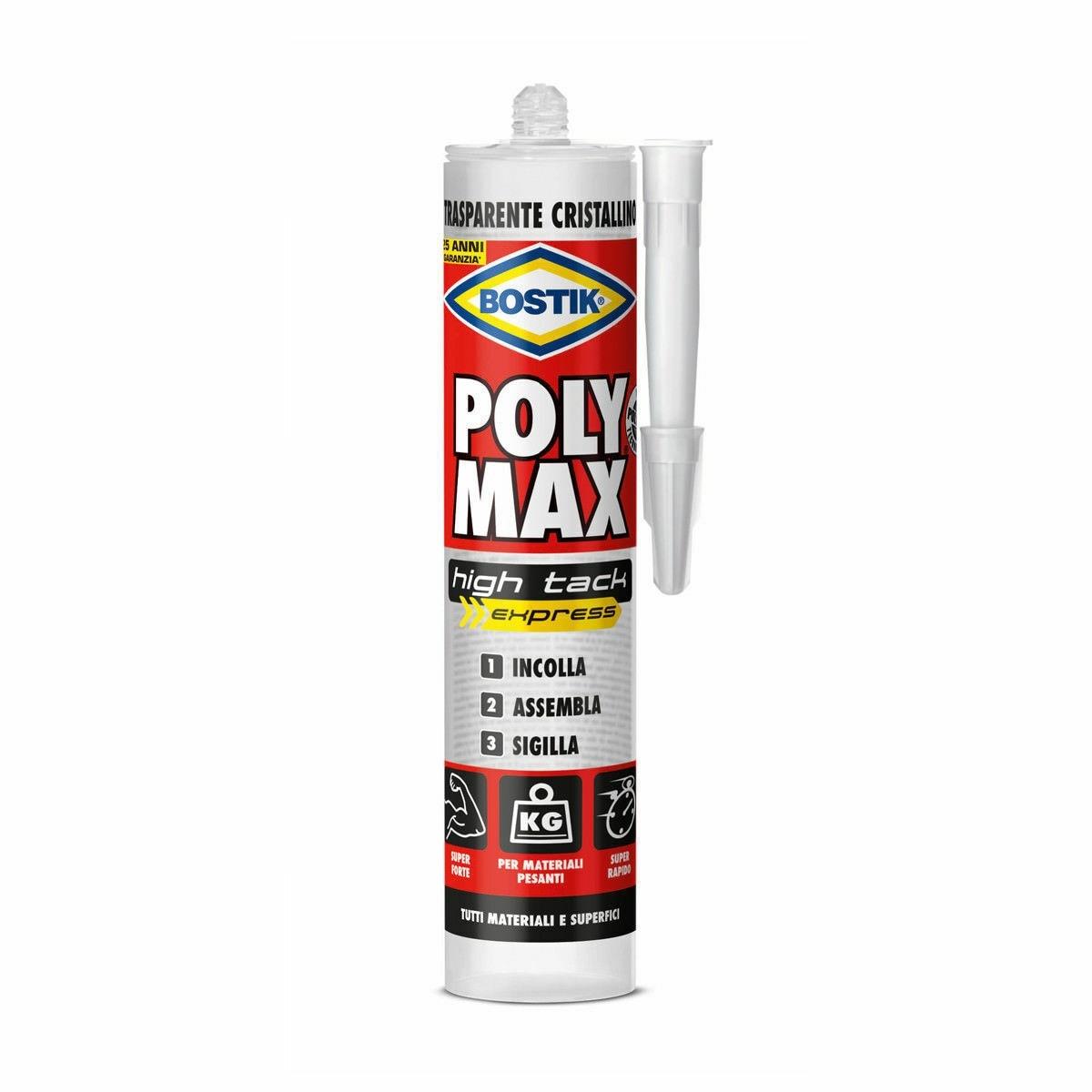 Bostik polimax high tack cartuccia cristal gr 300