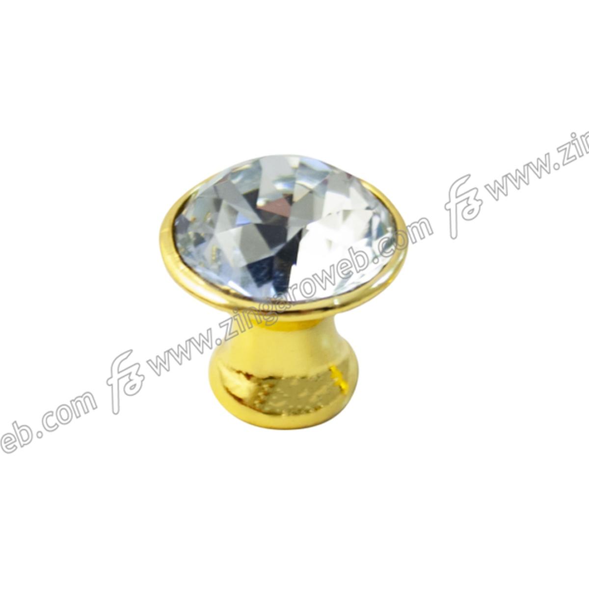 Pomolo per mobile con strass forma  a cono  d.30