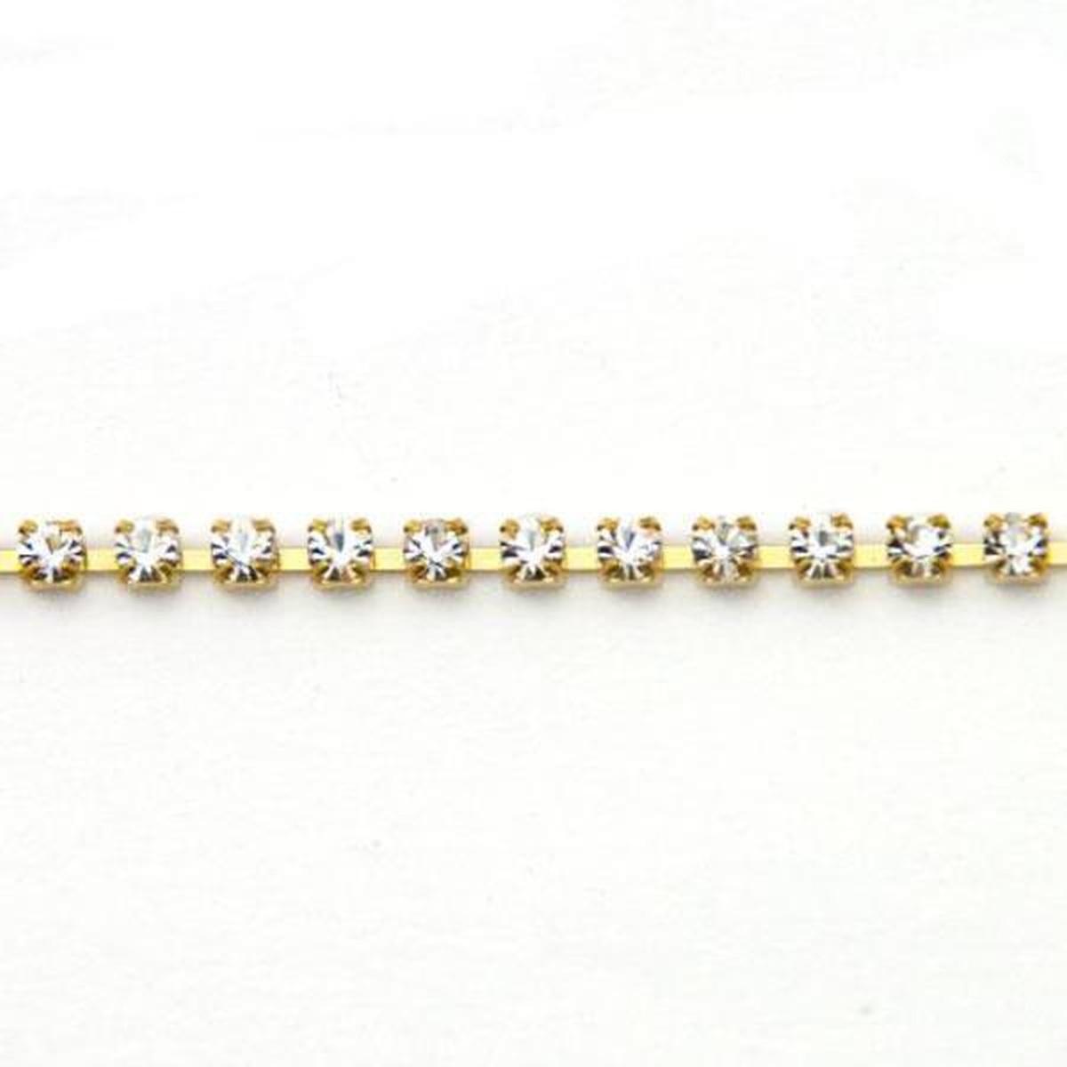 Catena con strass ss 12 (mm 3,20)
