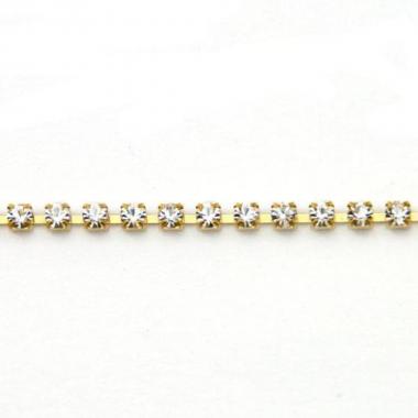 Catena con strass ss 12 (mm 3,20)