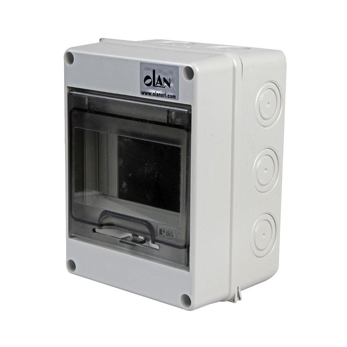 Centralino da  parete 4/8 moduli con portello ip 65 fume'