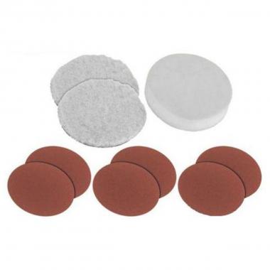 Set cuffie e dischi di ricambio per lucidatrice / levigatrice