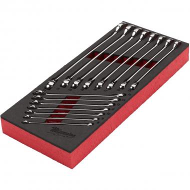 SET DI CHIAVI COMBINATE A CRICCHETTO MAX BITE IN MODULO MORBIDO\n CONTIENE: 8, 9, 10, 11, 12, 13, 14, 15,16, 17, 18, 19, 20, 21, 22 MM