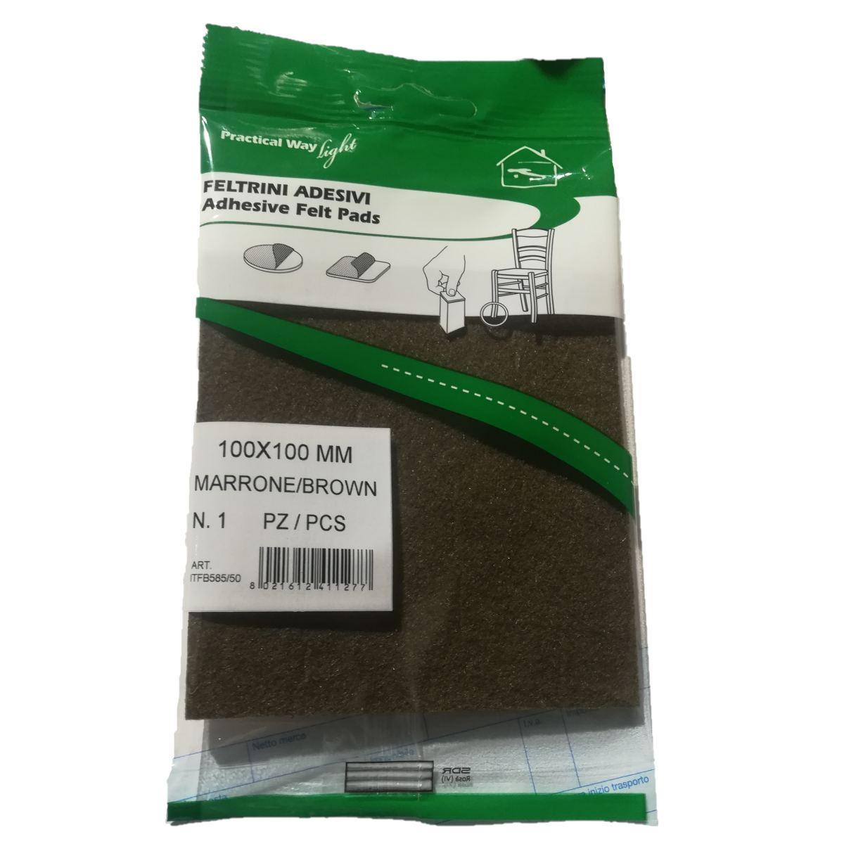 Feltrini adesivi quadri 100x100  pz 1