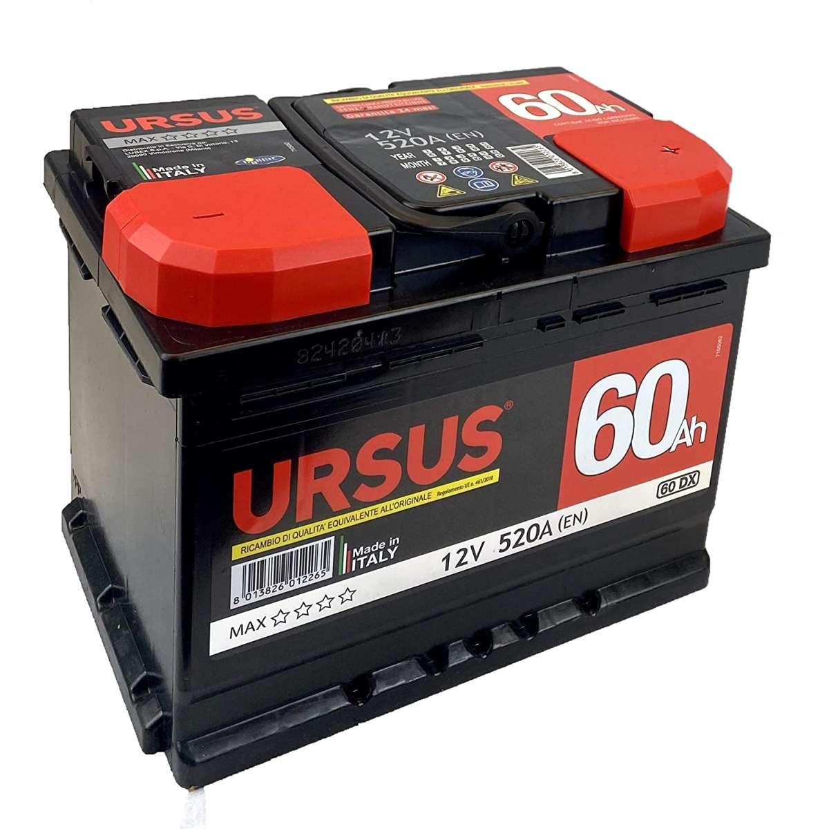 Batteria x auto ursus 60 ah