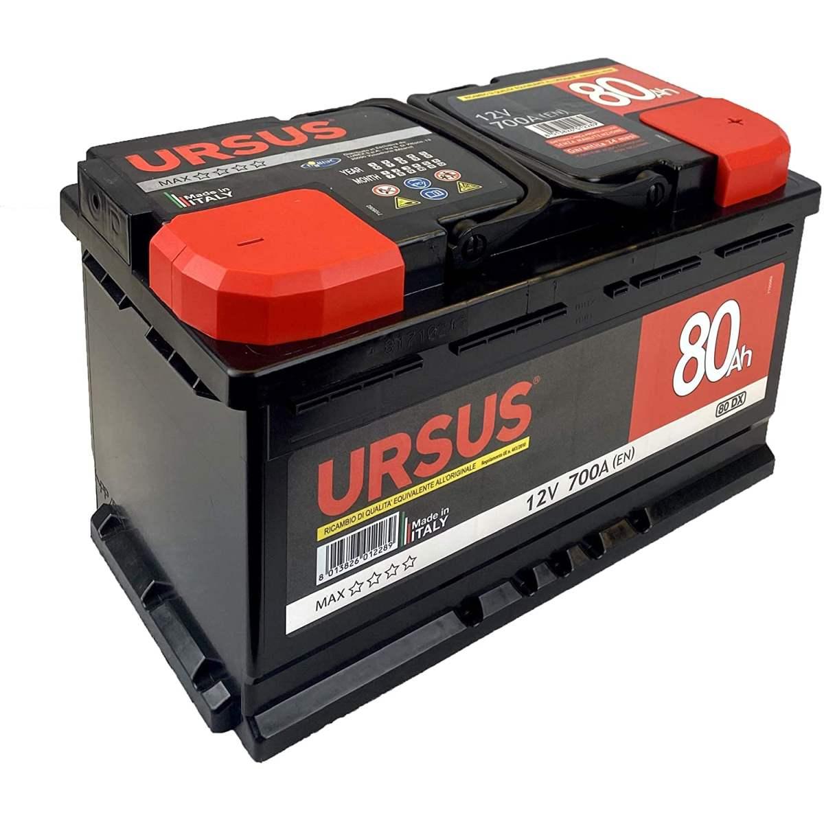 Batteria x auto 80 ah ursus