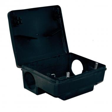 Stazione di sicurezza x esca topicida  cm.13x9x4 in plastica con chiave