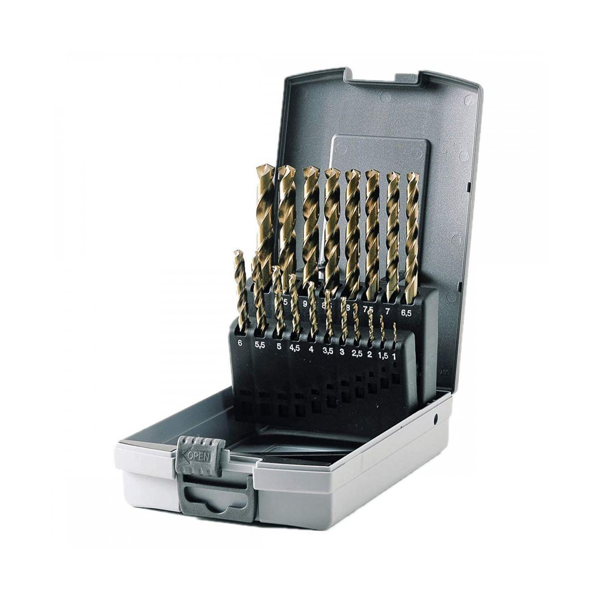 Assort. punte hss-co -gripbox nero 1-10x0,5 19pz.