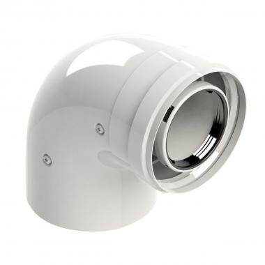 Curva coassiale p/condens. 90° - 60/100