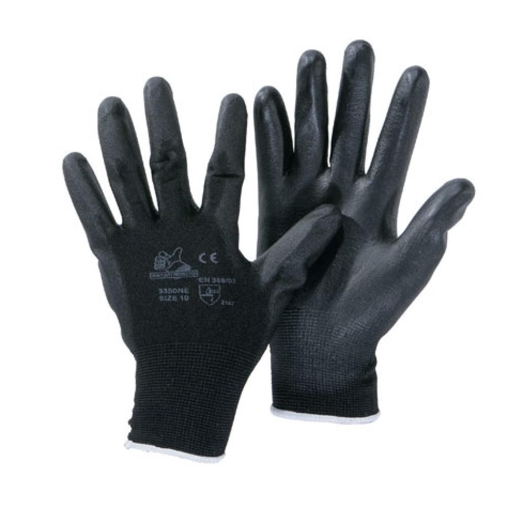 Guanto poliestere spalmato poliuretano  nero