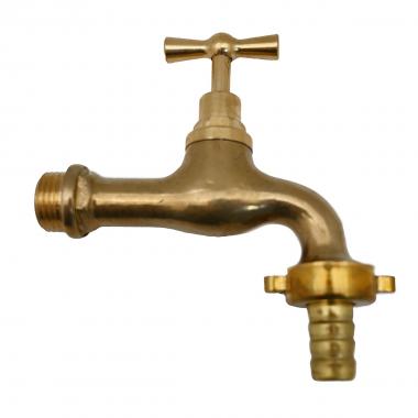 Rubinetto portagomma in ottone tedesco tipo pesante