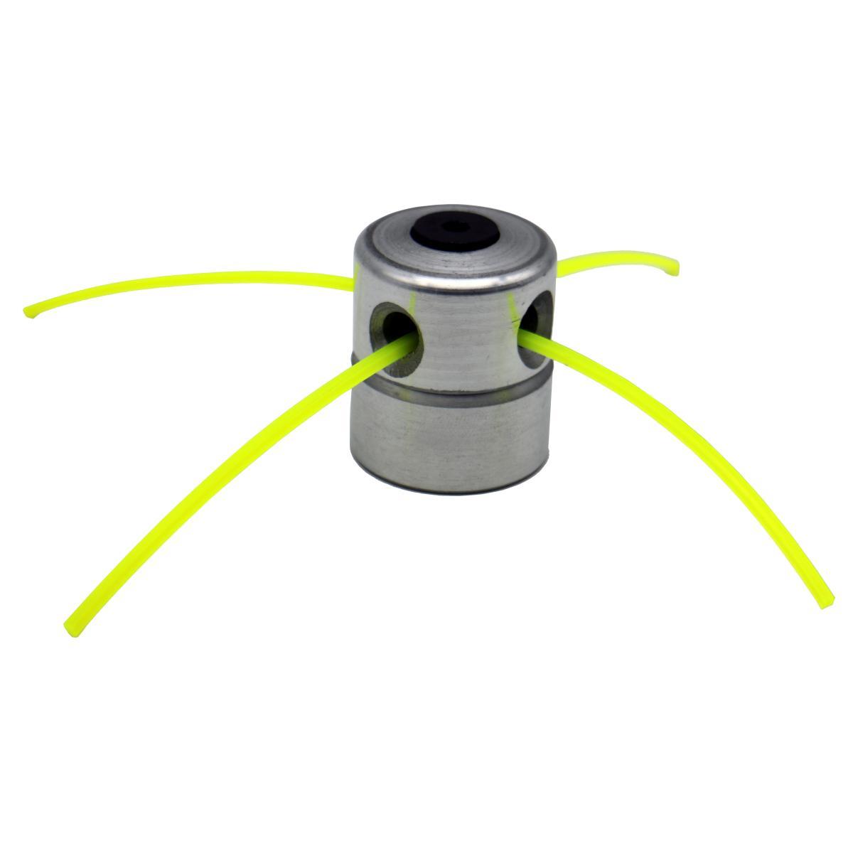 Testina universale per decespugliatore  alluminio 4 fili c/chiave esag.+vite laterale