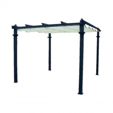 Gazebo in alluminio 'illinois' 3x4 telo poliestere ecru - 'ju038'