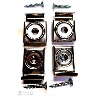 Set reggispecchi 4pz + viti fe/nich. art. 5140