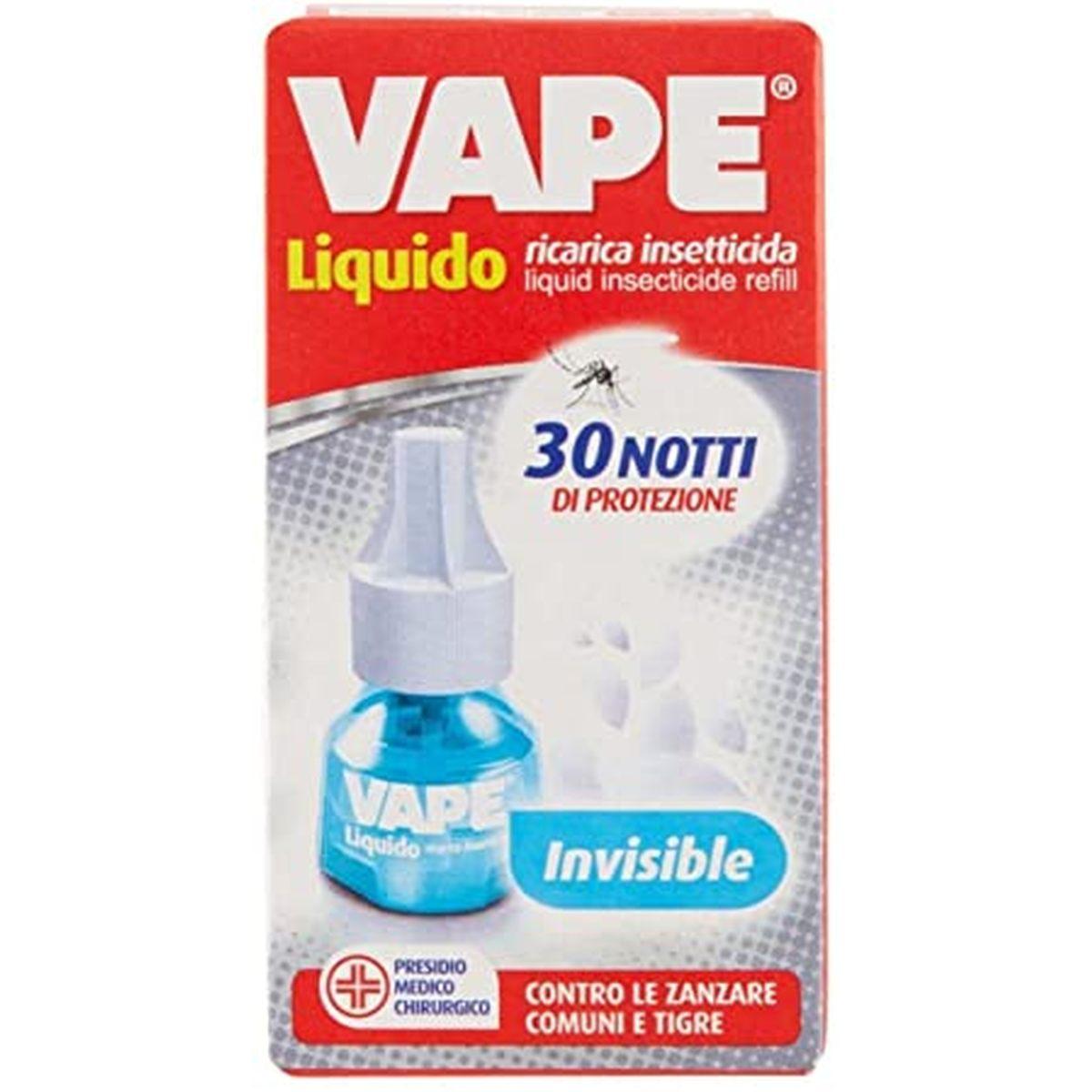 Vape antizanzare ricarica liquida invisibile 30 notti
