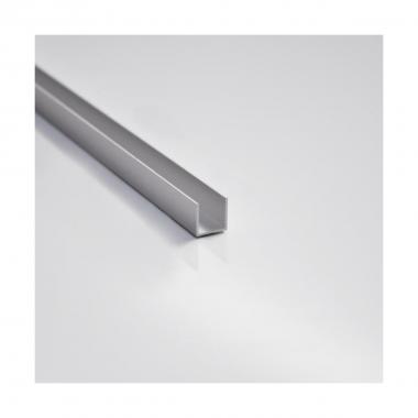 CANALINA "U" 8X8X1 AL OX ARG. MT 2