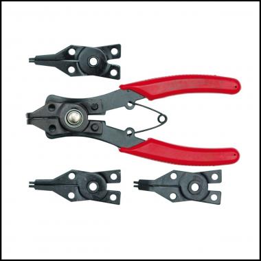 Pinza per anelli elastici 150mm, 4 pezzi assortiti