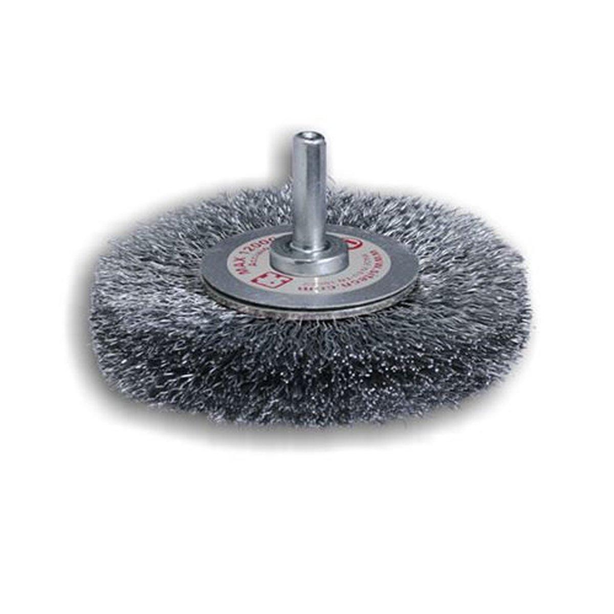 Spazzola conica con gambo, 50mm, inox