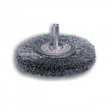 Spazzola conica con gambo, 50mm, inox