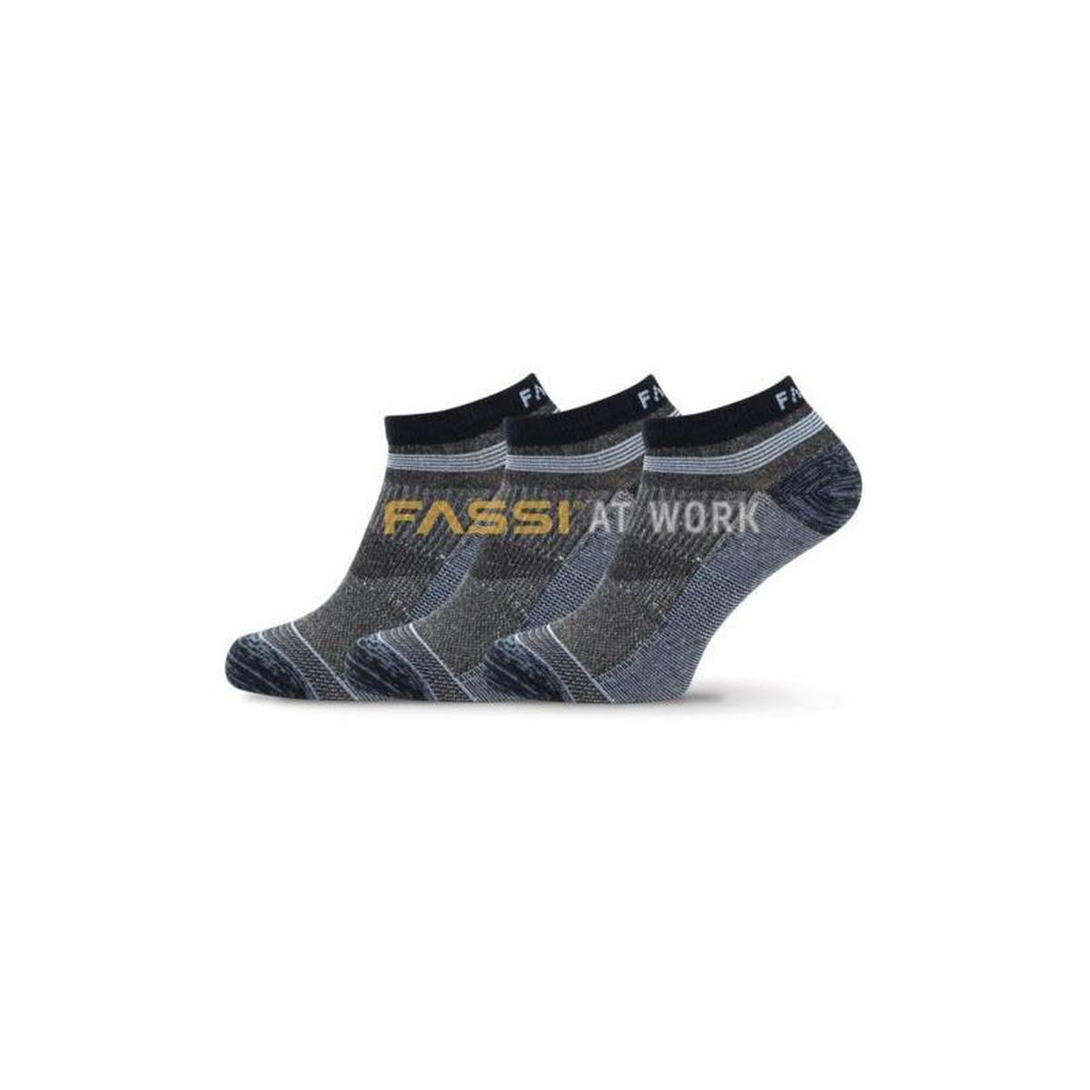 Fassi calza sneaker uomo tg 43/46 (l) cf 3 paia