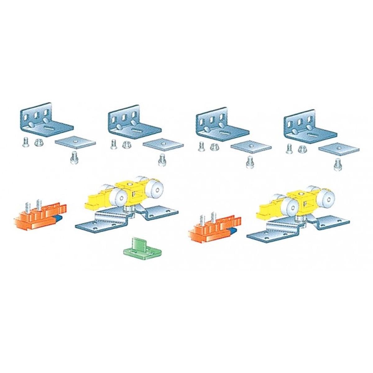 Kit accessori per  binario alluminio (kg.80)