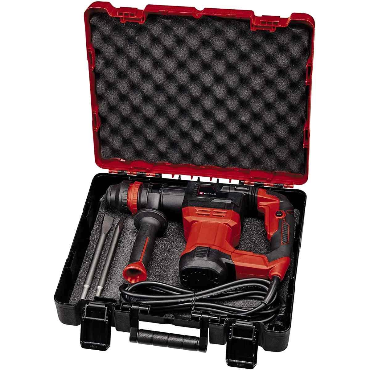 Einhell Martello demolitore TE-DH 5 (5 J, mandrino portautensile con attacco SDS Plus, impugnatura antivibrante, impugnatura supplementare flessibile, E-Box inclusa)