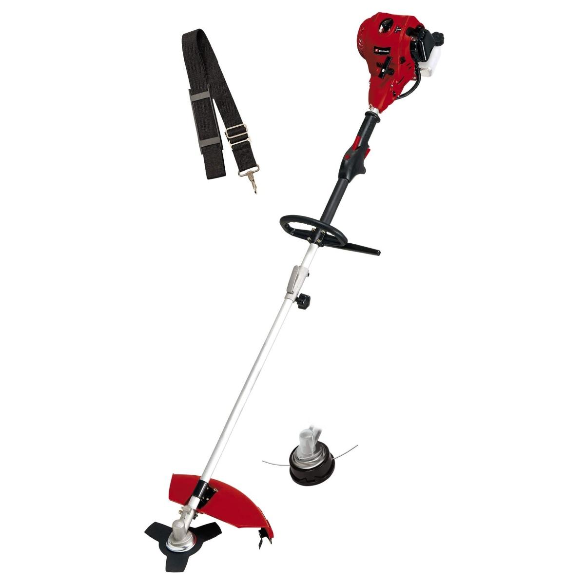 Einhell Decespugliatore a scoppio GC-BC 25 AS (0,6 kW, largho di taglio 42 cm doppio filo, largh. di taglio 23 cm, lama a 3 denti, testina automatica a pressione, sistema Quick Sta