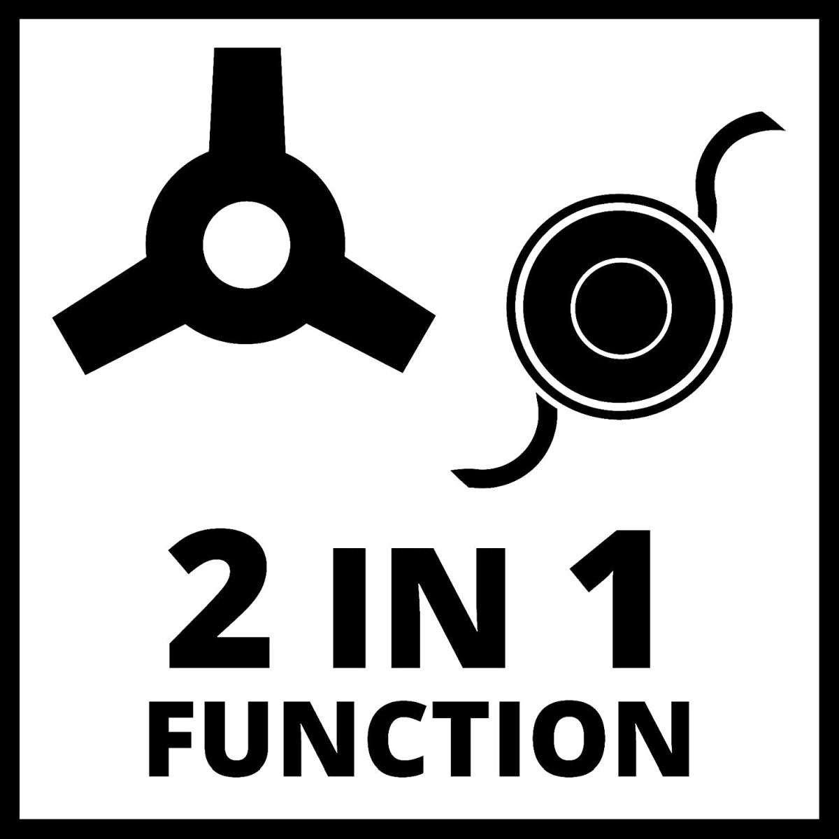 Einhell Decespugliatore a scoppio GC-BC 25 AS (0,6 kW, largho di taglio 42 cm doppio filo, largh. di taglio 23 cm, lama a 3 denti, testina automatica a pressione, sistema Quick Sta