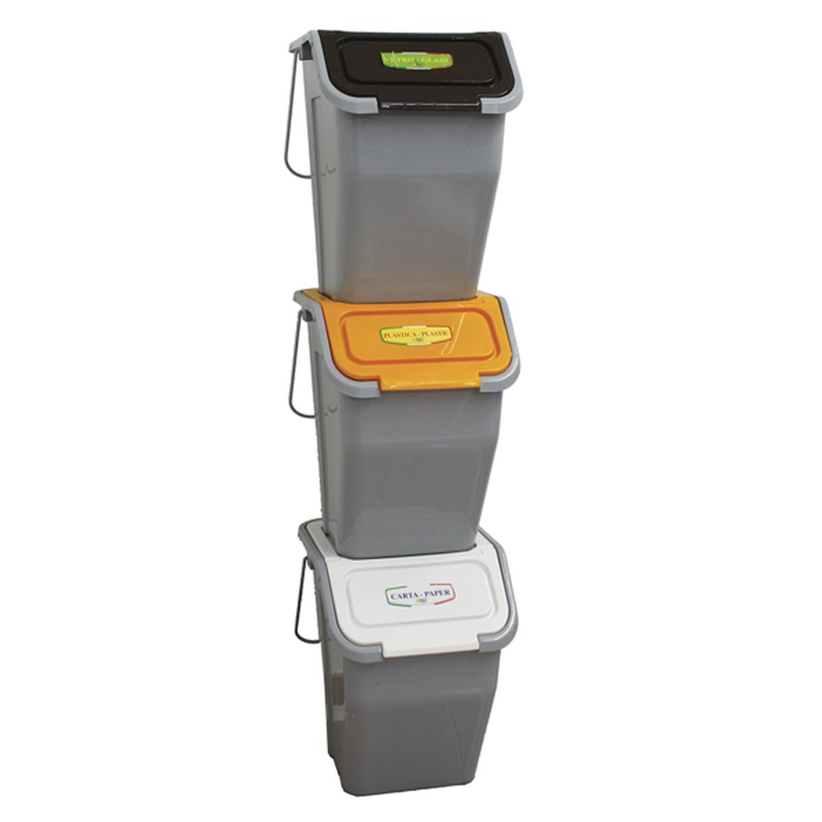 Torre tris pattumiere raccolta differenziatalt.23x3pz.