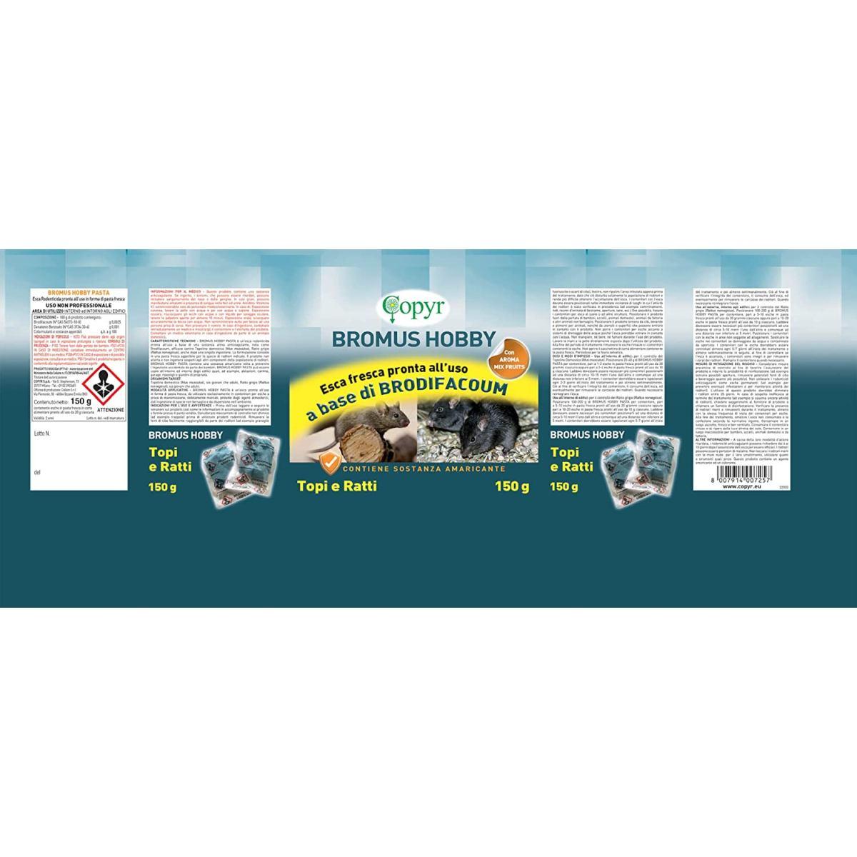 Pasta esca rodenticida - busta - 150g