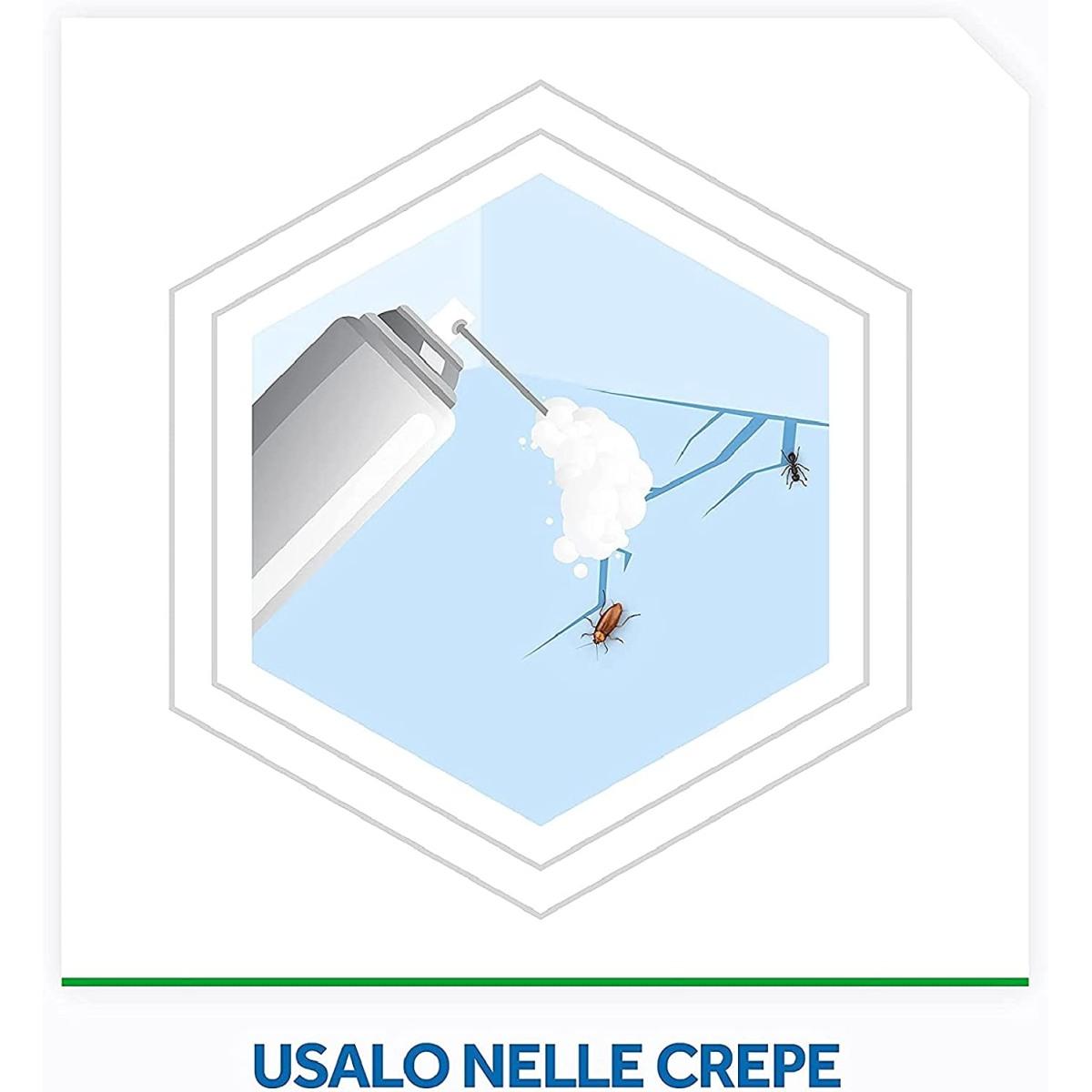 Baygon spray con cannuccia extra precision, scarafaggi e formiche, protezione continua fino a 4 settimane, 400 ml