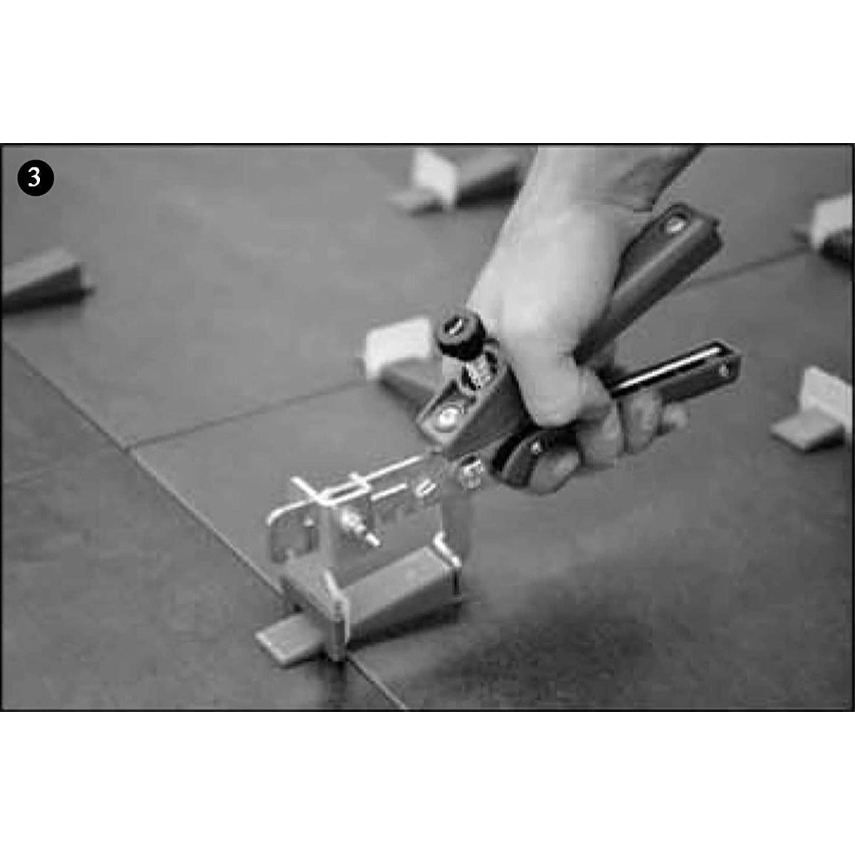 Cuneo livellamento piastrelle in plastica. 100 pz