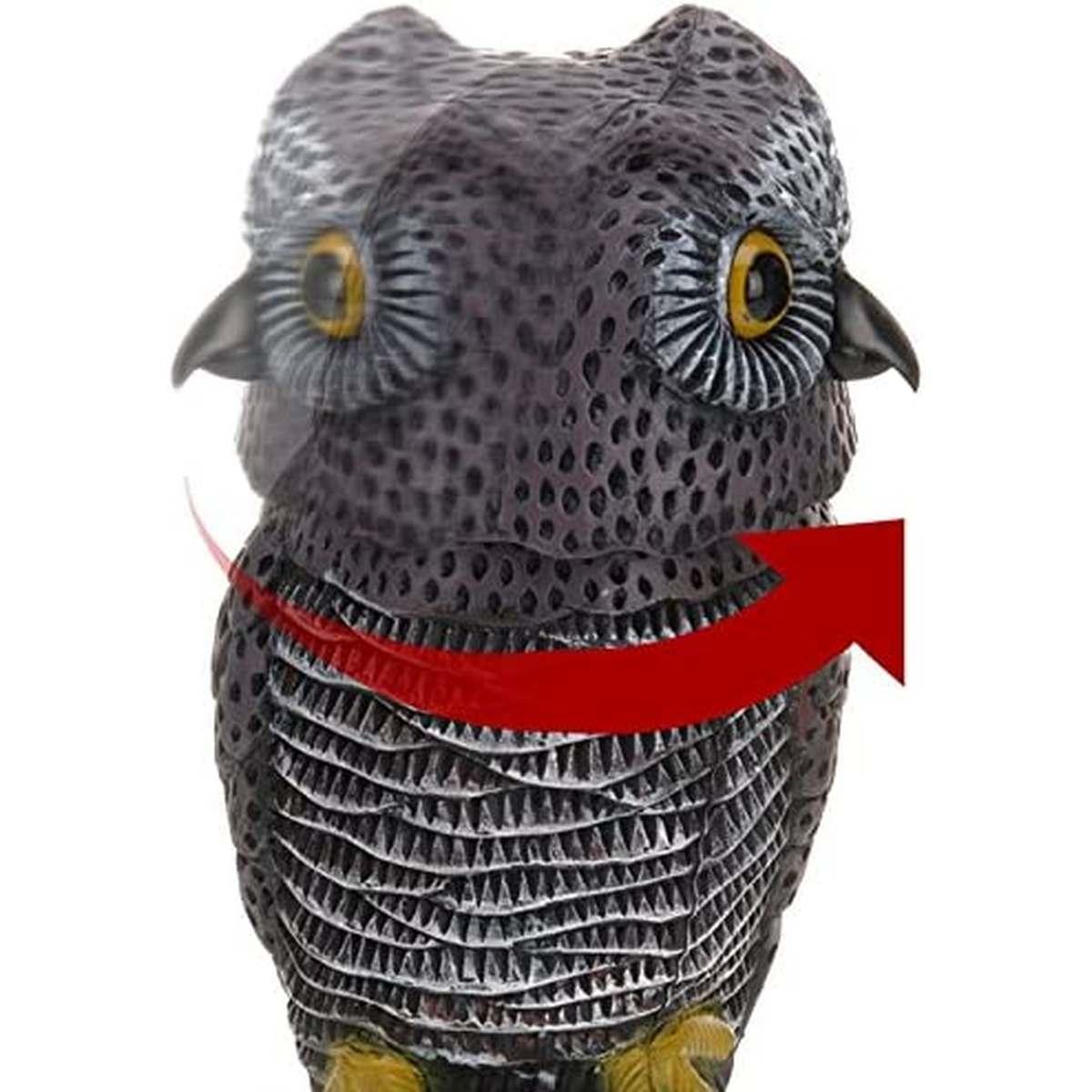 Gufo scaccia volatili in plastica giardino