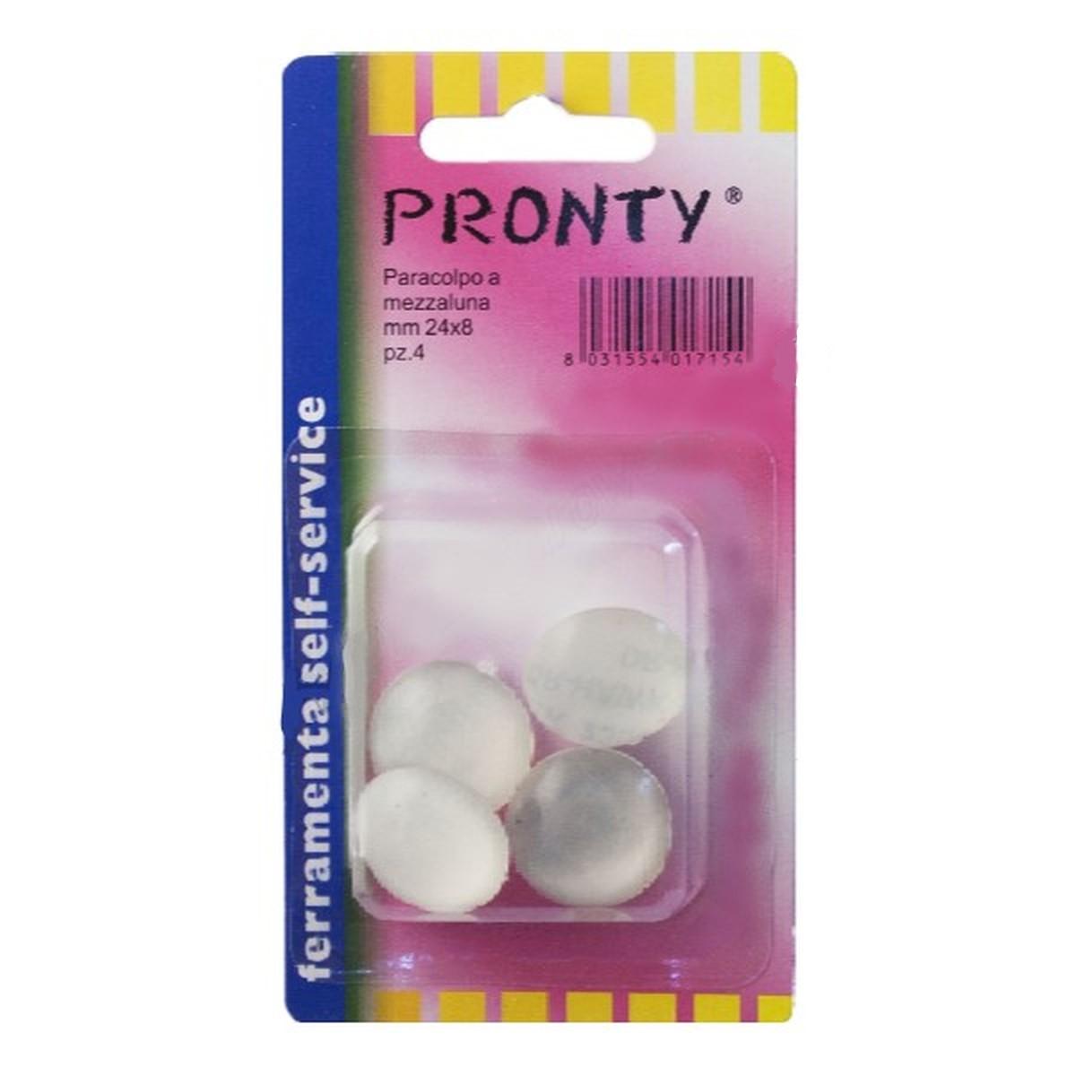 Paracolpi ades. trasp. a goccia mm 24x8 bl. pz 4