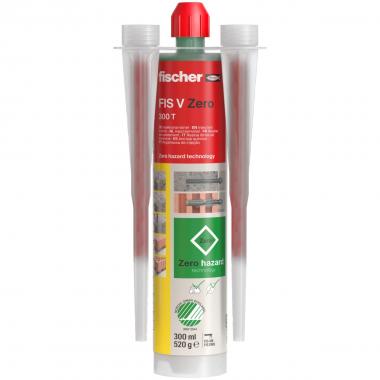 Fischer Fis V Zero Tassello Chimico Privo di Sostanze Pericolose, Resina Ancorante per il Fissaggio Fino a -10°C su Calcestruzzo e Muratura, 558953, grigio