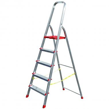 Scala in alluminio 5 gradini sicos