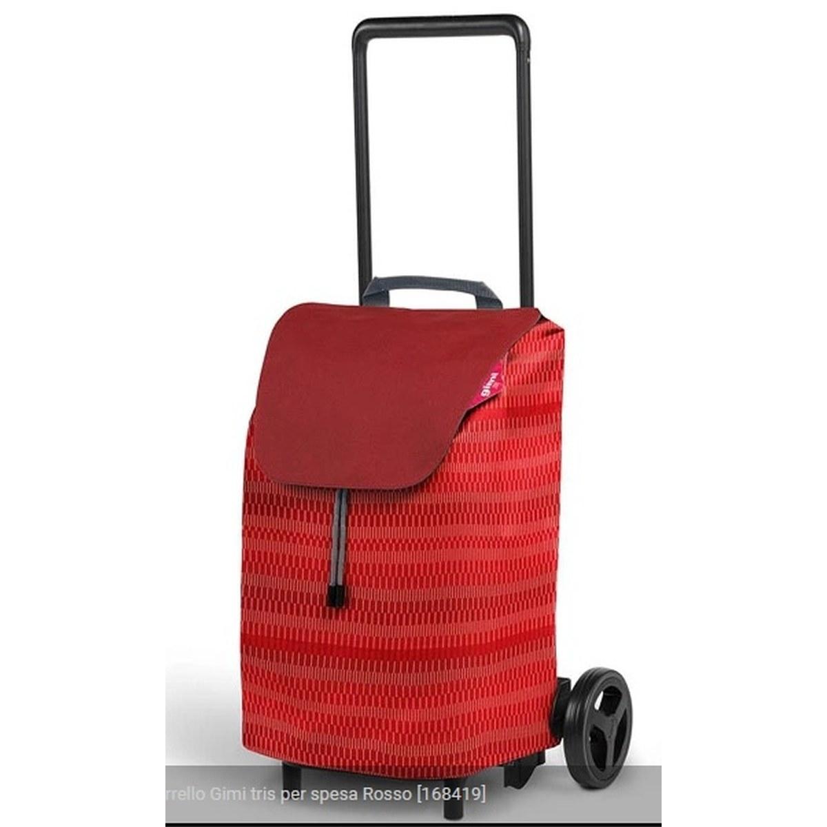 Carrello gimi tris per spesa rosso