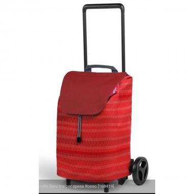 Carrello gimi tris per spesa rosso
