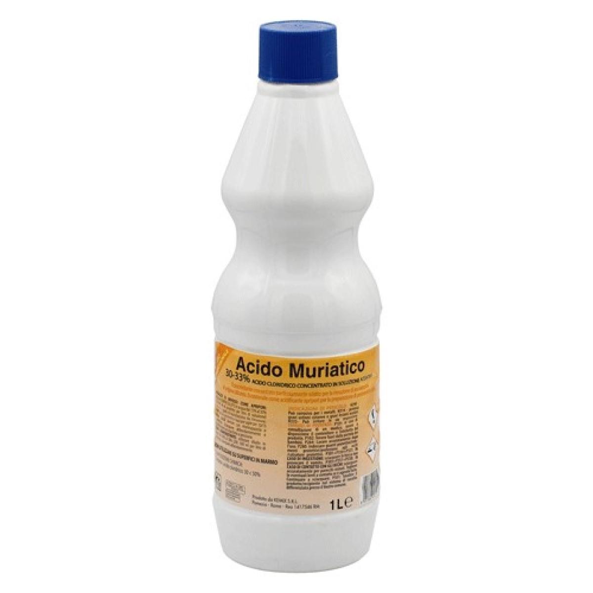 Acido cloridrico muriatico 30/33%  disincrostante 1lt.