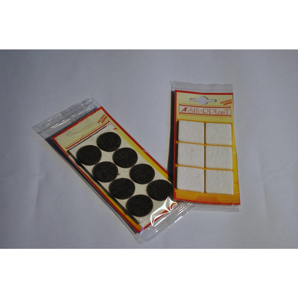 Feltrini adesivi colori e forme assortiti 4pz. 32mm