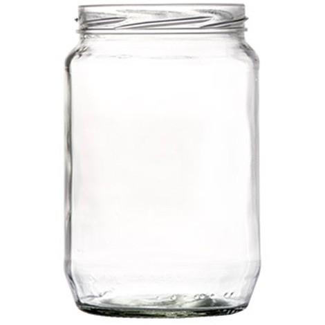 Vaso in vetro per conserve cc.580 diametro 82 con tappo